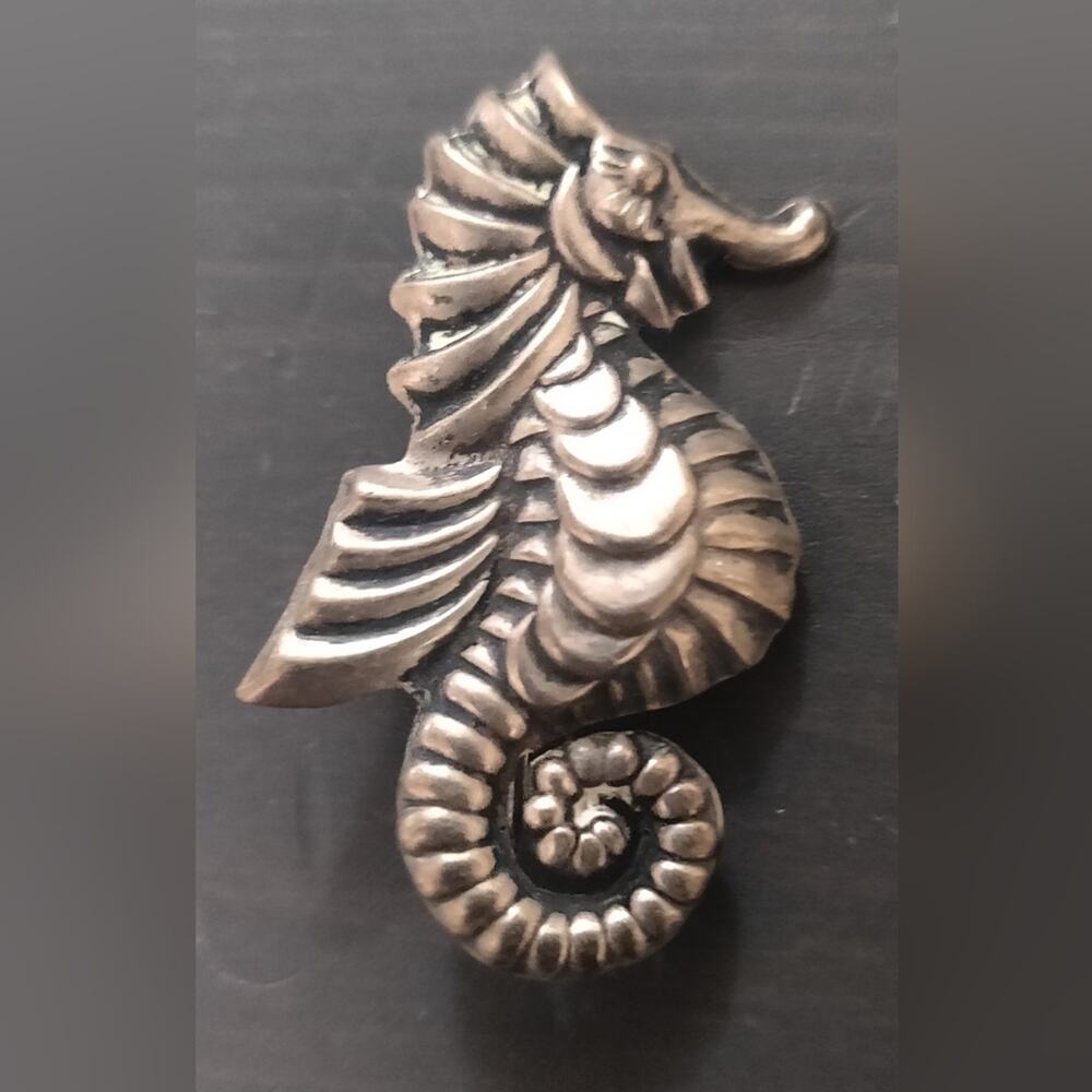 Vintage Silver Seahorse Pin